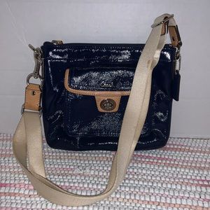 Navy Blue Coach Crossbody Purse